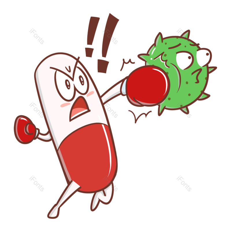 卡通图片,病毒元素,PNG,免抠素材